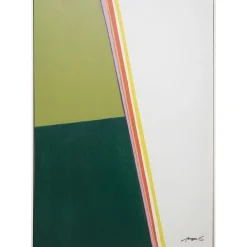 QUADRO INCORNICIATO ABSTRACT SHAPES KHAKI 73X103CM: vendita online QUADRO INCORNICIATO ABSTRACT SHAPES KHAKI 73X103CM in offerta
