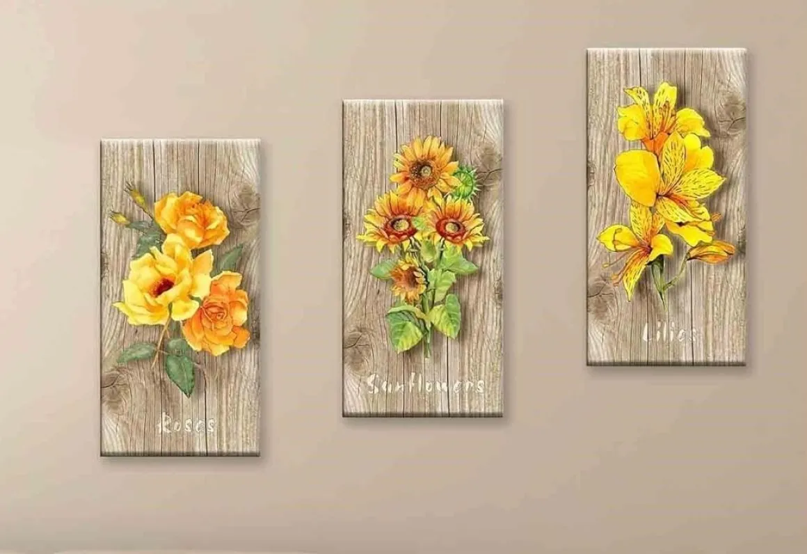 QUADRO SU TELA DAY SUNFLOWERS 38X75 CM ASSORTITO: vendita online QUADRO SU TELA DAY SUNFLOWERS 38X75 CM ASSORTITO in offerta