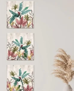 QUADRO SU TELA WORLD BANANA LEAVES 57X57 CM ASSORTITO: vendita online QUADRO SU TELA WORLD BANANA LEAVES 57X57 CM ASSORTITO in offerta