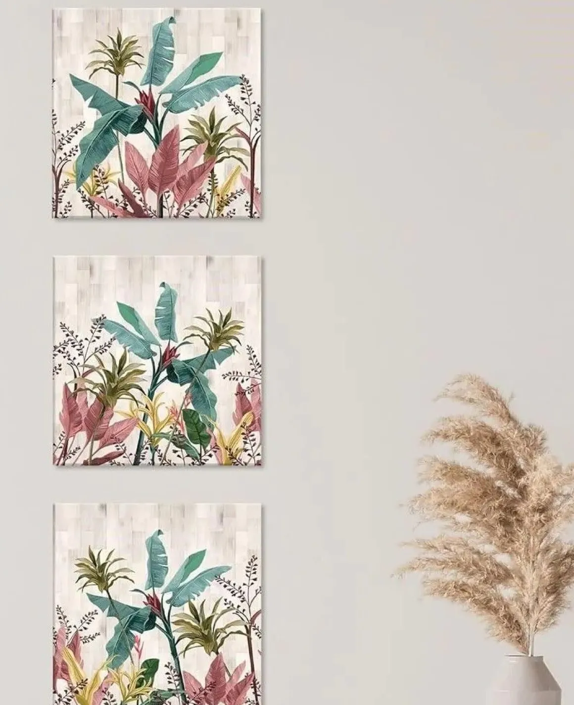 QUADRO SU TELA WORLD BANANA LEAVES 57X57 CM ASSORTITO: vendita online QUADRO SU TELA WORLD BANANA LEAVES 57X57 CM ASSORTITO in offerta