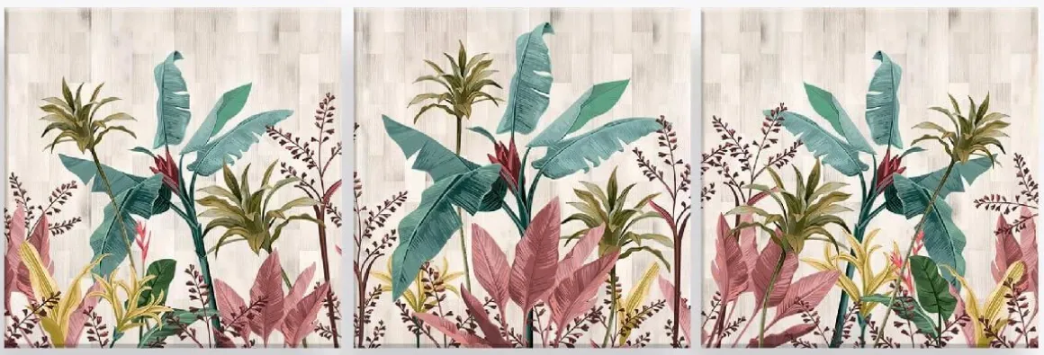 QUADRO SU TELA WORLD BANANA LEAVES 57X57 CM ASSORTITO: vendita online QUADRO SU TELA WORLD BANANA LEAVES 57X57 CM ASSORTITO in offerta