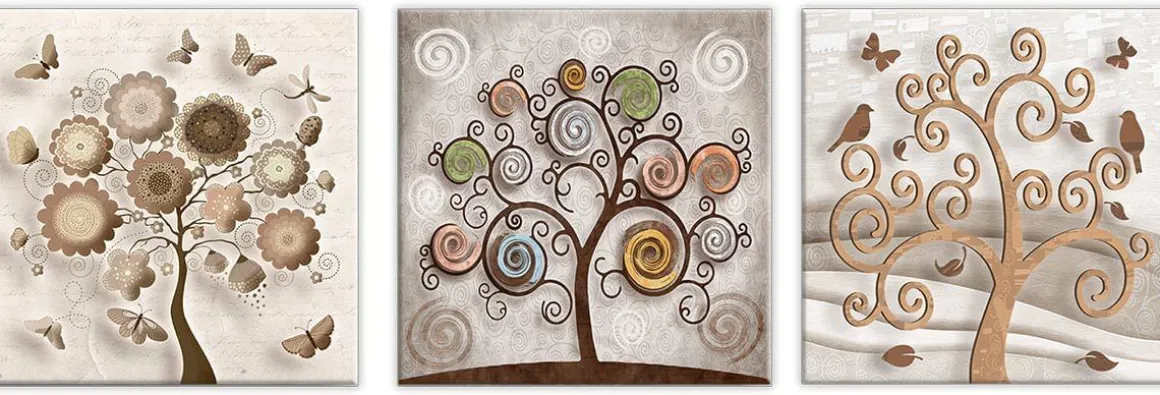 QUADRO SU TELA WORLD TREE 57X57 CM ASSORTITO: vendita online QUADRO SU TELA WORLD TREE 57X57 CM ASSORTITO in offerta