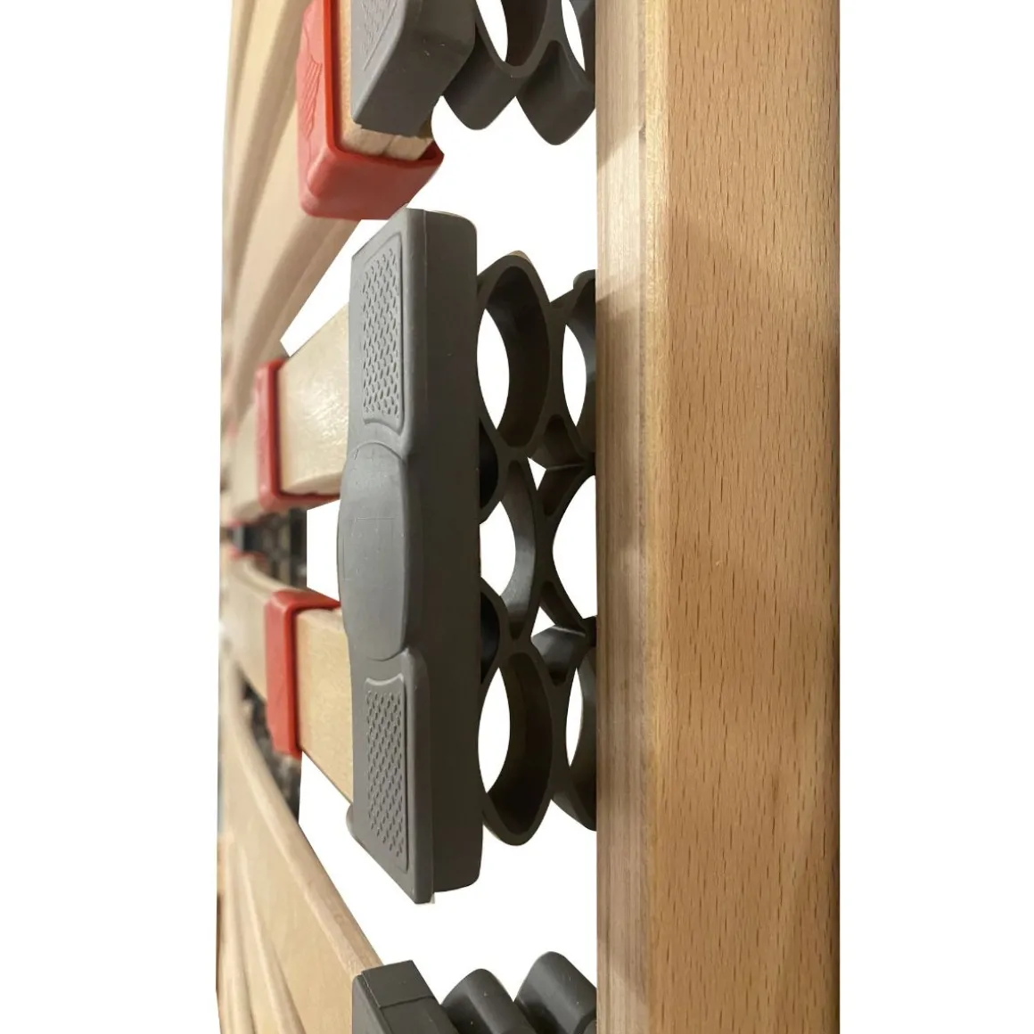 RETE SINGOLA 80X190 IN LEGNO CON AMMORTIZZATORI IN SBS