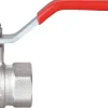 RUBINETTO OTTONE CROMATO 1/2'' CON SARACINESCA ATTACCO FEMM+FEMM: vendita online RUBINETTO OTTONE CROMATO 1/2'' CON SARACINESCA ATTACCO FEMM+FEMM in offerta