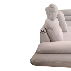 SALOTTO ANGOLARE DX CELESTE IN TESSUTO GRIGIO CHIARO: vendita online SALOTTO ANGOLARE DX CELESTE IN TESSUTO GRIGIO CHIARO in offerta