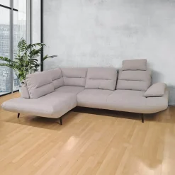 SALOTTO ANGOLARE SX CELESTE IN TESSUTO GRIGIO CHIARO: vendita online SALOTTO ANGOLARE SX CELESTE IN TESSUTO GRIGIO CHIARO in offerta
