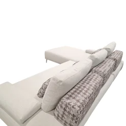 SALOTTO COMPONIBILE EDWARD IN TESSUTO CREMA E BORDEAUX: vendita online SALOTTO COMPONIBILE EDWARD IN TESSUTO CREMA E BORDEAUX in offerta