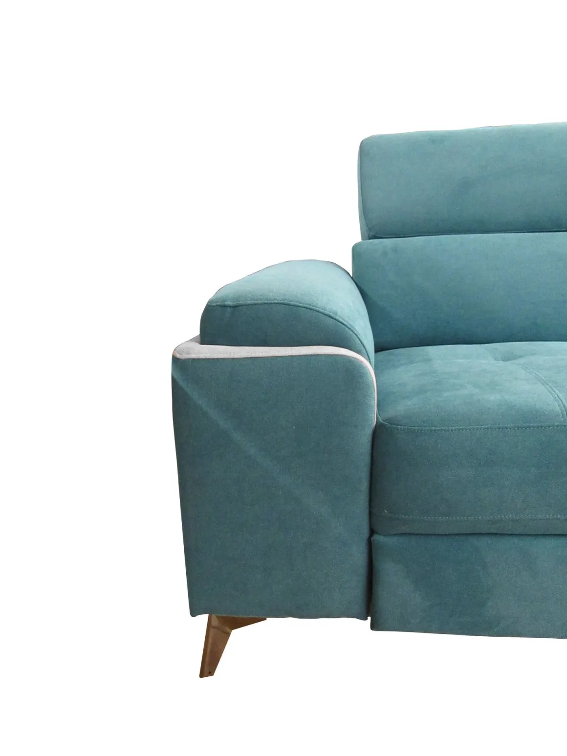 SALOTTO EROS CON CHAISE LONGUE DX IN TESSUTO TURCHESE: vendita online SALOTTO EROS CON CHAISE LONGUE DX IN TESSUTO TURCHESE in offerta