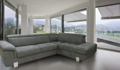 SALOTTO EUREKA ANGOLARE DX IN TESSUTO GRIGIO SCURO: vendita online SALOTTO EUREKA ANGOLARE DX IN TESSUTO GRIGIO SCURO in offerta