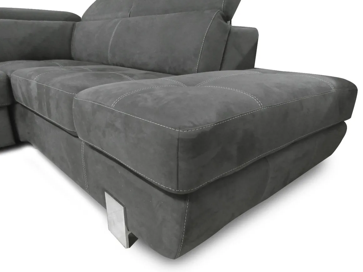 SALOTTO EUREKA ANGOLARE DX IN TESSUTO GRIGIO SCURO: vendita online SALOTTO EUREKA ANGOLARE DX IN TESSUTO GRIGIO SCURO in offerta