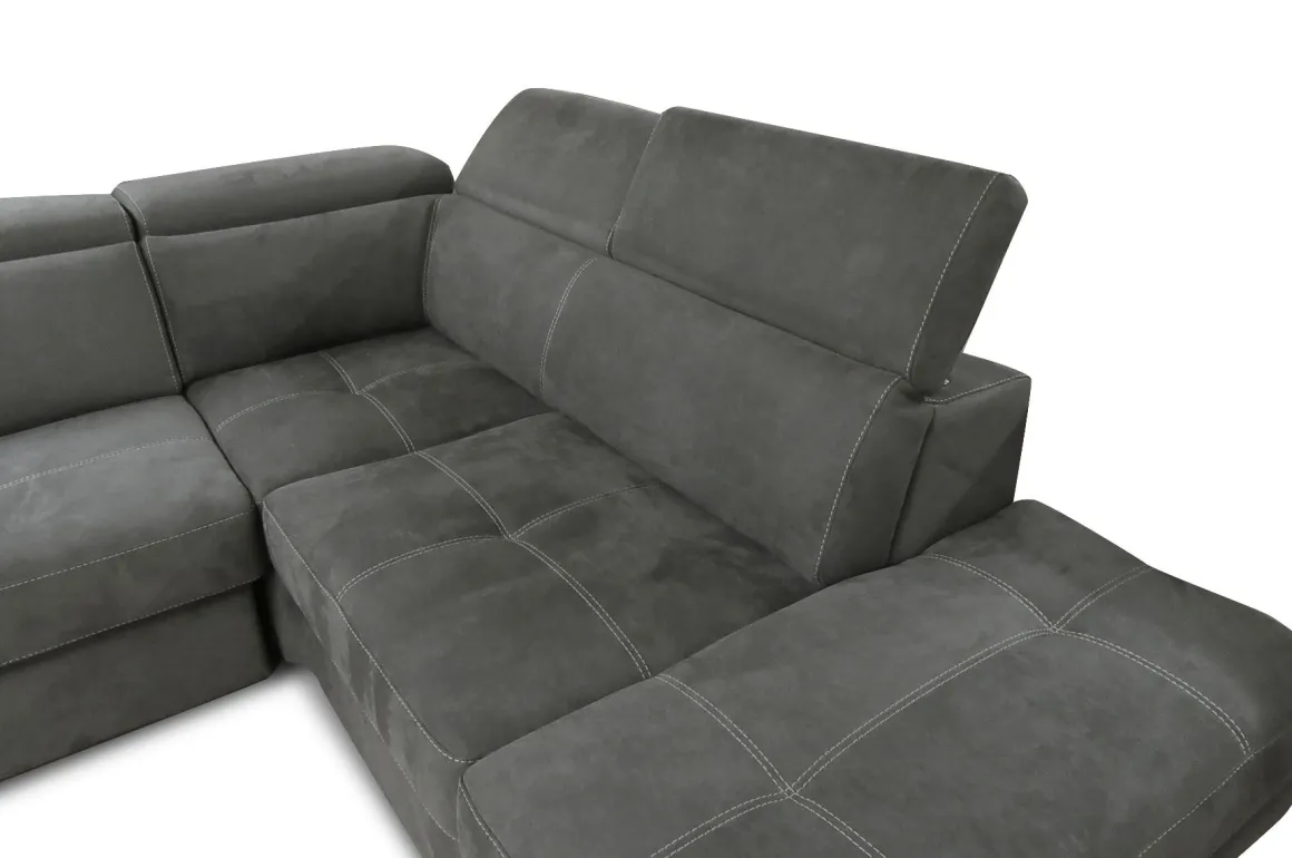 SALOTTO EUREKA ANGOLARE DX IN TESSUTO GRIGIO SCURO: vendita online SALOTTO EUREKA ANGOLARE DX IN TESSUTO GRIGIO SCURO in offerta