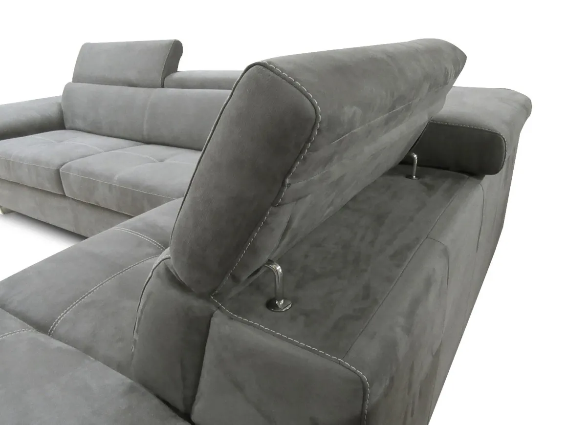 SALOTTO EUREKA ANGOLARE DX IN TESSUTO GRIGIO SCURO: vendita online SALOTTO EUREKA ANGOLARE DX IN TESSUTO GRIGIO SCURO in offerta