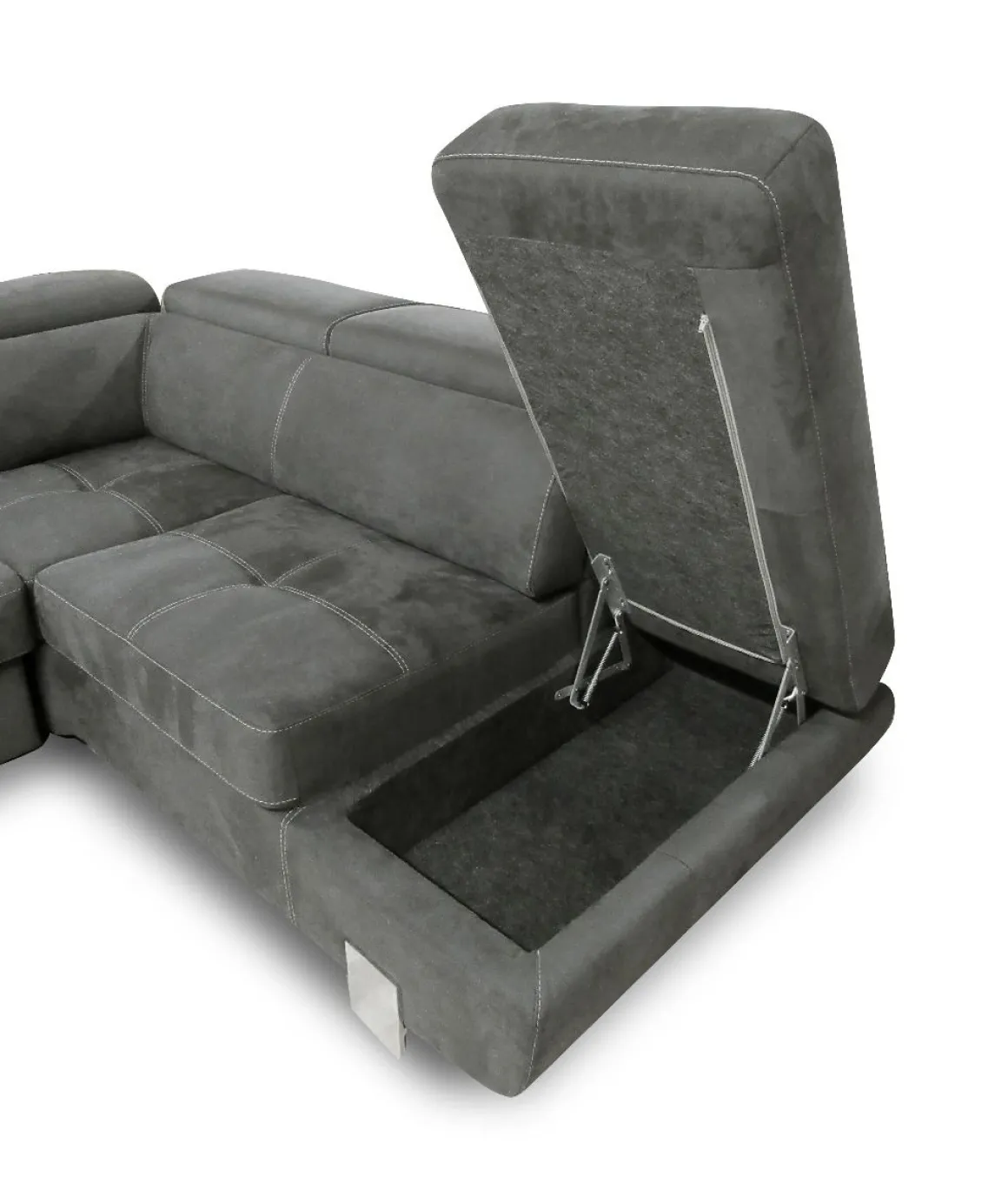 SALOTTO EUREKA ANGOLARE DX IN TESSUTO GRIGIO SCURO: vendita online SALOTTO EUREKA ANGOLARE DX IN TESSUTO GRIGIO SCURO in offerta