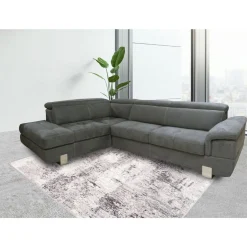 SALOTTO EUREKA ANGOLARE SX CON RETE ELETTROSALDATA IN TESSUTO GRIGIO SCURO: vendita online SALOTTO EUREKA ANGOLARE SX CON RETE ELETTROSALDATA IN TESSUTO GRIGIO SCURO in offerta