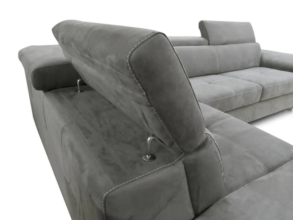 SALOTTO EUREKA ANGOLARE SX CON RETE ELETTROSALDATA IN TESSUTO GRIGIO SCURO: vendita online SALOTTO EUREKA ANGOLARE SX CON RETE ELETTROSALDATA IN TESSUTO GRIGIO SCURO in offerta