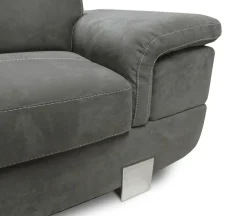 SALOTTO EUREKA ANGOLARE SX CON RETE ELETTROSALDATA IN TESSUTO GRIGIO SCURO: vendita online SALOTTO EUREKA ANGOLARE SX CON RETE ELETTROSALDATA IN TESSUTO GRIGIO SCURO in offerta