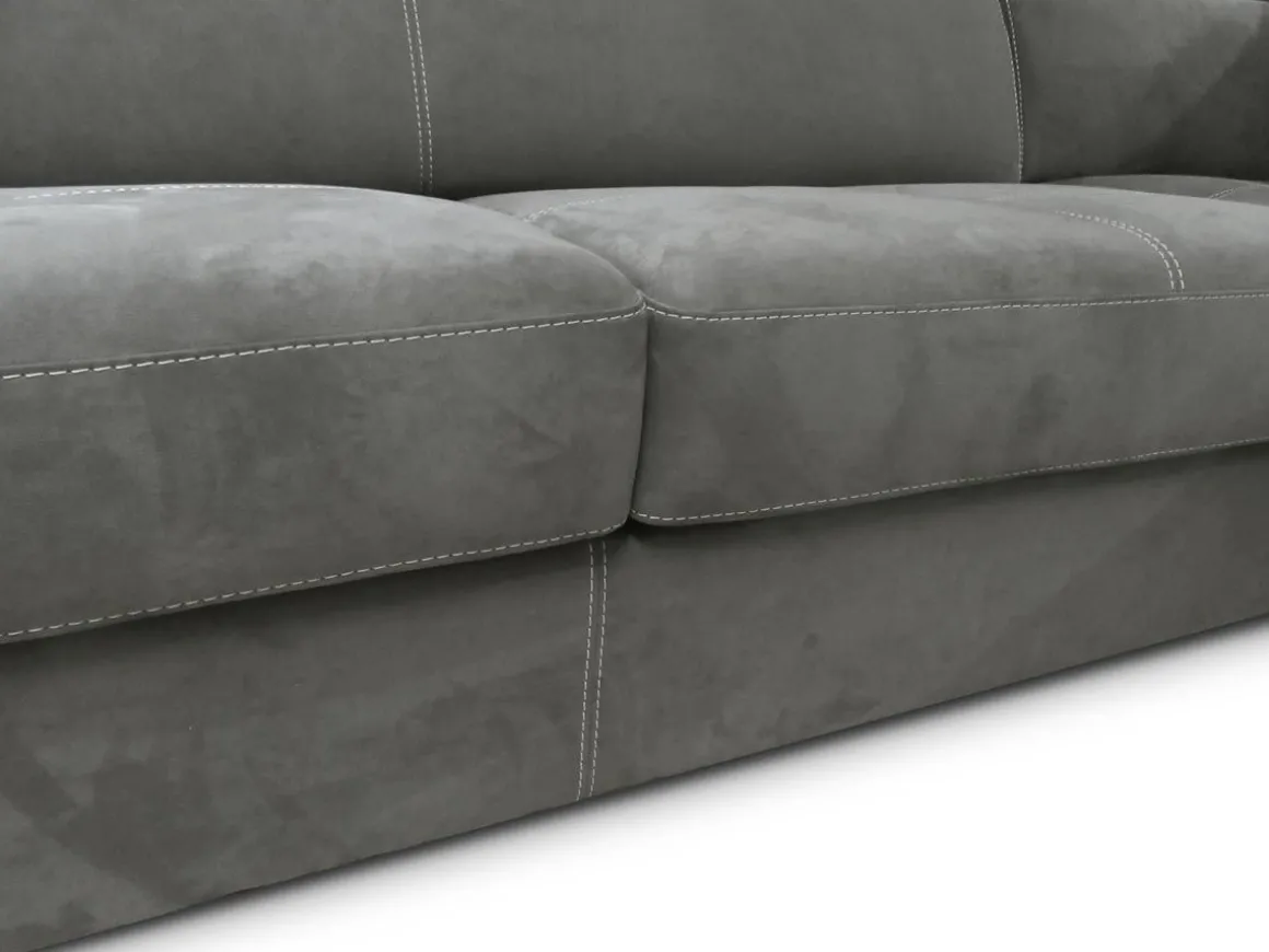 SALOTTO EUREKA ANGOLARE SX CON RETE ELETTROSALDATA IN TESSUTO GRIGIO SCURO: vendita online SALOTTO EUREKA ANGOLARE SX CON RETE ELETTROSALDATA IN TESSUTO GRIGIO SCURO in offerta
