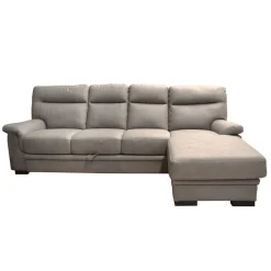 SALOTTO FLAVIA CON PENISOLA DX IN TESSUTO TAUPE: vendita online SALOTTO FLAVIA CON PENISOLA DX IN TESSUTO TAUPE in offerta