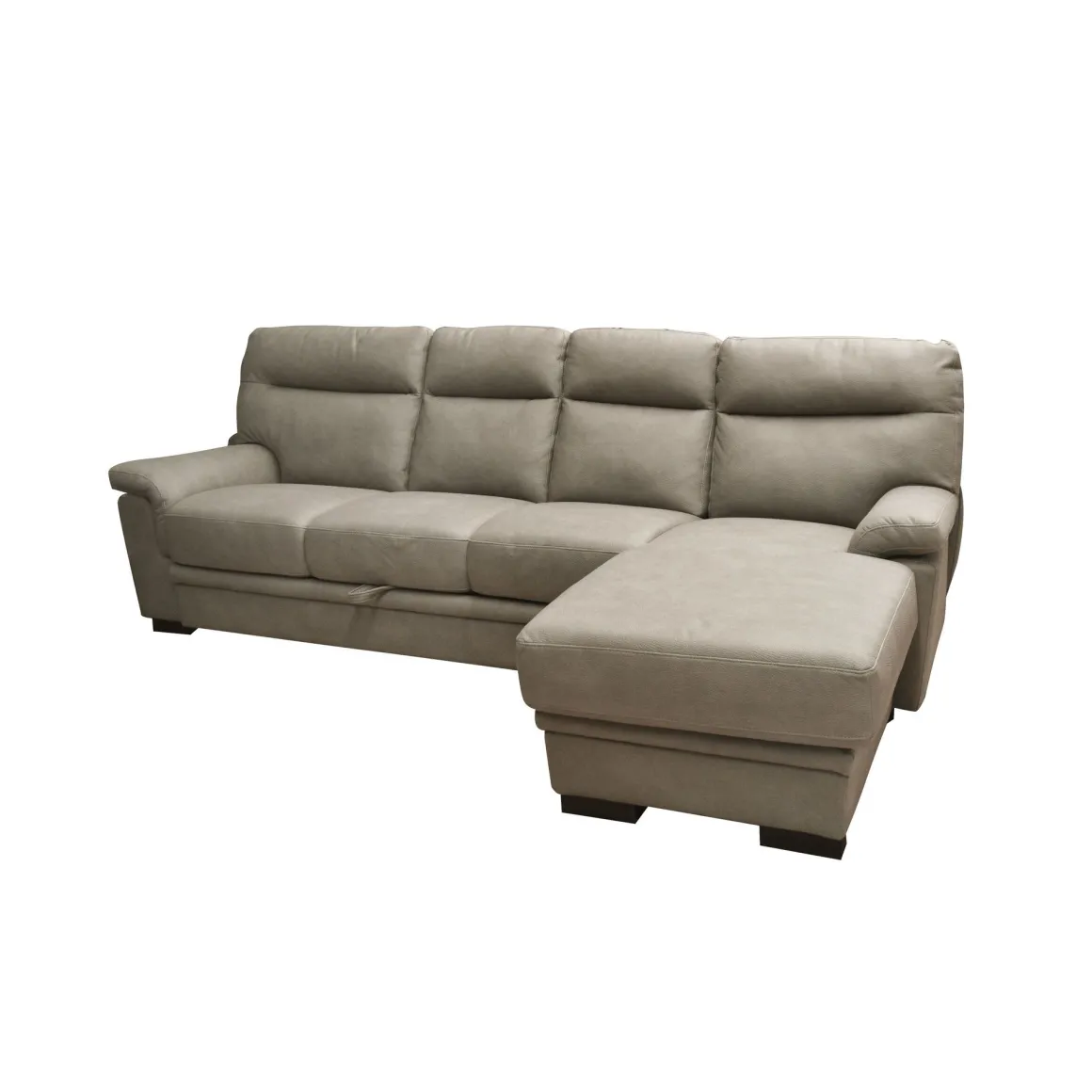 SALOTTO FLAVIA CON PENISOLA DX IN TESSUTO TAUPE: vendita online SALOTTO FLAVIA CON PENISOLA DX IN TESSUTO TAUPE in offerta