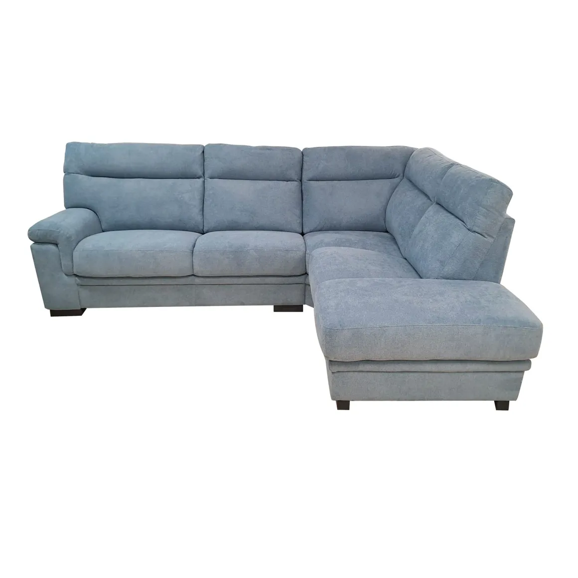 SALOTTO FLAVIA CON PENISOLA DX IN TESSUTO BLUE: vendita online SALOTTO FLAVIA CON PENISOLA DX IN TESSUTO BLUE in offerta
