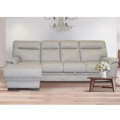 SALOTTO FLAVIA CON PENISOLA SX IN TESSUTO GRIGIO CHIARO: vendita online SALOTTO FLAVIA CON PENISOLA SX IN TESSUTO GRIGIO CHIARO in offerta