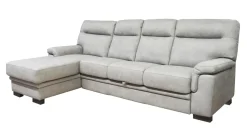 SALOTTO FLAVIA CON PENISOLA SX IN TESSUTO GRIGIO CHIARO: vendita online SALOTTO FLAVIA CON PENISOLA SX IN TESSUTO GRIGIO CHIARO in offerta