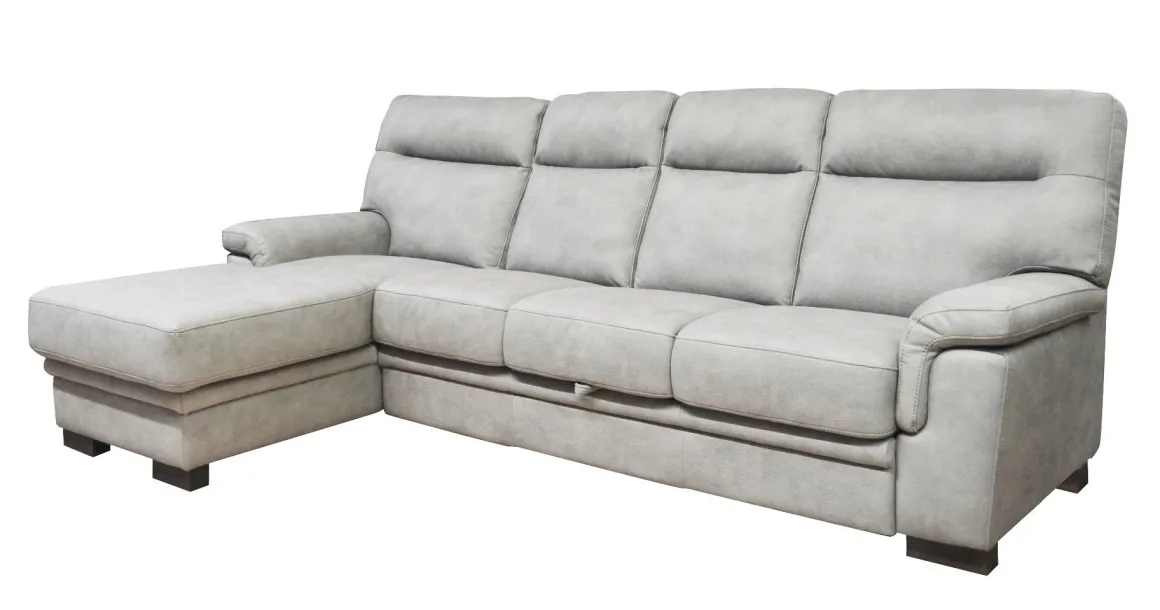 SALOTTO FLAVIA CON PENISOLA SX IN TESSUTO GRIGIO CHIARO: vendita online SALOTTO FLAVIA CON PENISOLA SX IN TESSUTO GRIGIO CHIARO in offerta