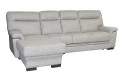 SALOTTO FLAVIA CON PENISOLA SX IN TESSUTO GRIGIO CHIARO: vendita online SALOTTO FLAVIA CON PENISOLA SX IN TESSUTO GRIGIO CHIARO in offerta