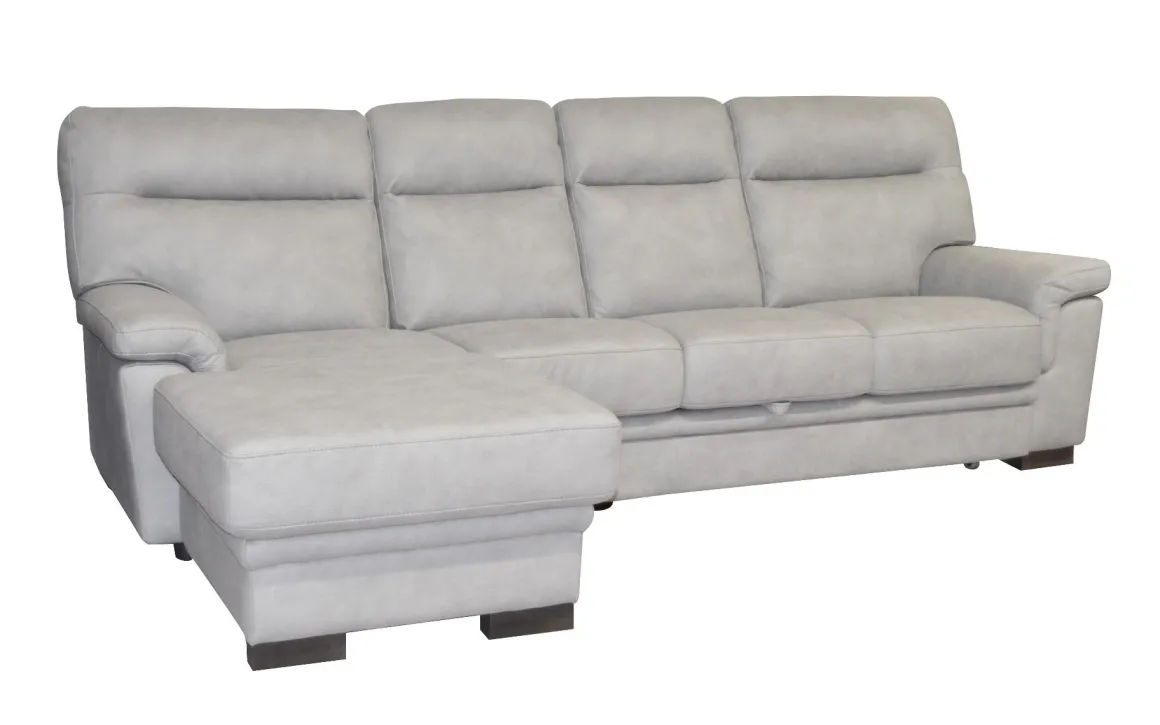 SALOTTO FLAVIA CON PENISOLA SX IN TESSUTO GRIGIO CHIARO: vendita online SALOTTO FLAVIA CON PENISOLA SX IN TESSUTO GRIGIO CHIARO in offerta