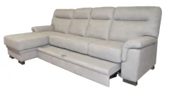 SALOTTO FLAVIA CON PENISOLA SX IN TESSUTO GRIGIO CHIARO: vendita online SALOTTO FLAVIA CON PENISOLA SX IN TESSUTO GRIGIO CHIARO in offerta