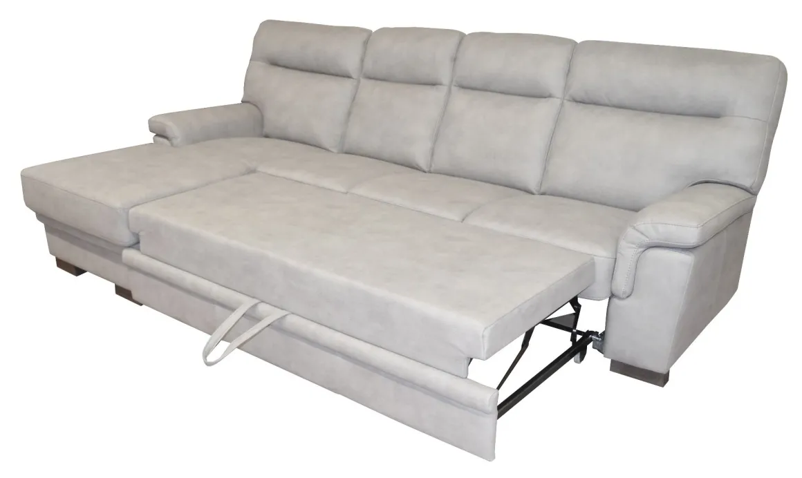 SALOTTO FLAVIA CON PENISOLA SX IN TESSUTO GRIGIO CHIARO: vendita online SALOTTO FLAVIA CON PENISOLA SX IN TESSUTO GRIGIO CHIARO in offerta
