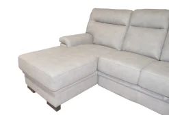 SALOTTO FLAVIA CON PENISOLA SX IN TESSUTO GRIGIO CHIARO: vendita online SALOTTO FLAVIA CON PENISOLA SX IN TESSUTO GRIGIO CHIARO in offerta
