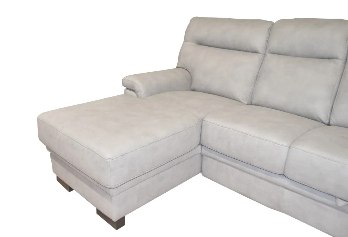 SALOTTO FLAVIA CON PENISOLA SX IN TESSUTO GRIGIO CHIARO: vendita online SALOTTO FLAVIA CON PENISOLA SX IN TESSUTO GRIGIO CHIARO in offerta
