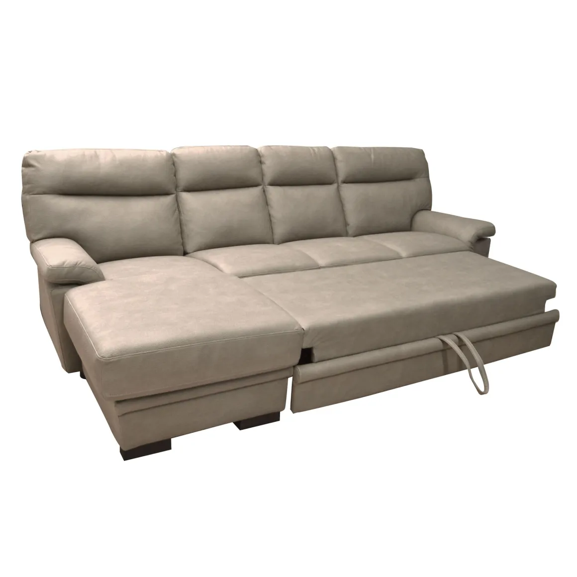 SALOTTO FLAVIA CON PENISOLA SX IN TESSUTO TAUPE: vendita online SALOTTO FLAVIA CON PENISOLA SX IN TESSUTO TAUPE in offerta