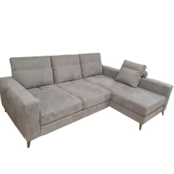 SALOTTO GINKO ANGOLRE DX CON CARRELLO ESTRAIBILE IN TESSUTO NABUCCO GRIGIO: vendita online SALOTTO GINKO ANGOLRE DX CON CARRELLO ESTRAIBILE IN TESSUTO NABUCCO GRIGIO in offerta