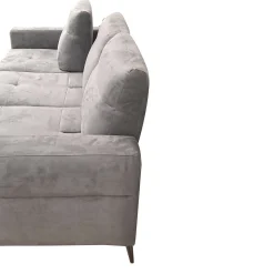 SALOTTO GINKO ANGOLRE DX CON CARRELLO ESTRAIBILE IN TESSUTO NABUCCO GRIGIO: vendita online SALOTTO GINKO ANGOLRE DX CON CARRELLO ESTRAIBILE IN TESSUTO NABUCCO GRIGIO in offerta
