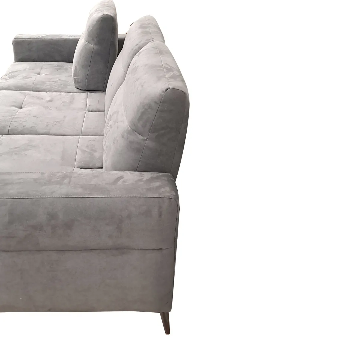 SALOTTO GINKO ANGOLRE DX CON CARRELLO ESTRAIBILE IN TESSUTO NABUCCO GRIGIO: vendita online SALOTTO GINKO ANGOLRE DX CON CARRELLO ESTRAIBILE IN TESSUTO NABUCCO GRIGIO in offerta