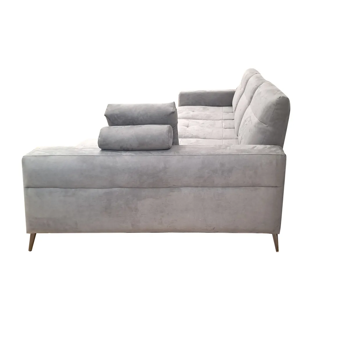 SALOTTO GINKO ANGOLRE DX CON CARRELLO ESTRAIBILE IN TESSUTO NABUCCO GRIGIO: vendita online SALOTTO GINKO ANGOLRE DX CON CARRELLO ESTRAIBILE IN TESSUTO NABUCCO GRIGIO in offerta