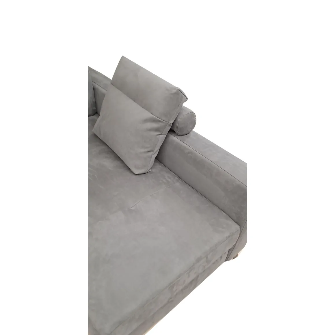 SALOTTO GINKO ANGOLRE DX CON CARRELLO ESTRAIBILE IN TESSUTO NABUCCO GRIGIO: vendita online SALOTTO GINKO ANGOLRE DX CON CARRELLO ESTRAIBILE IN TESSUTO NABUCCO GRIGIO in offerta