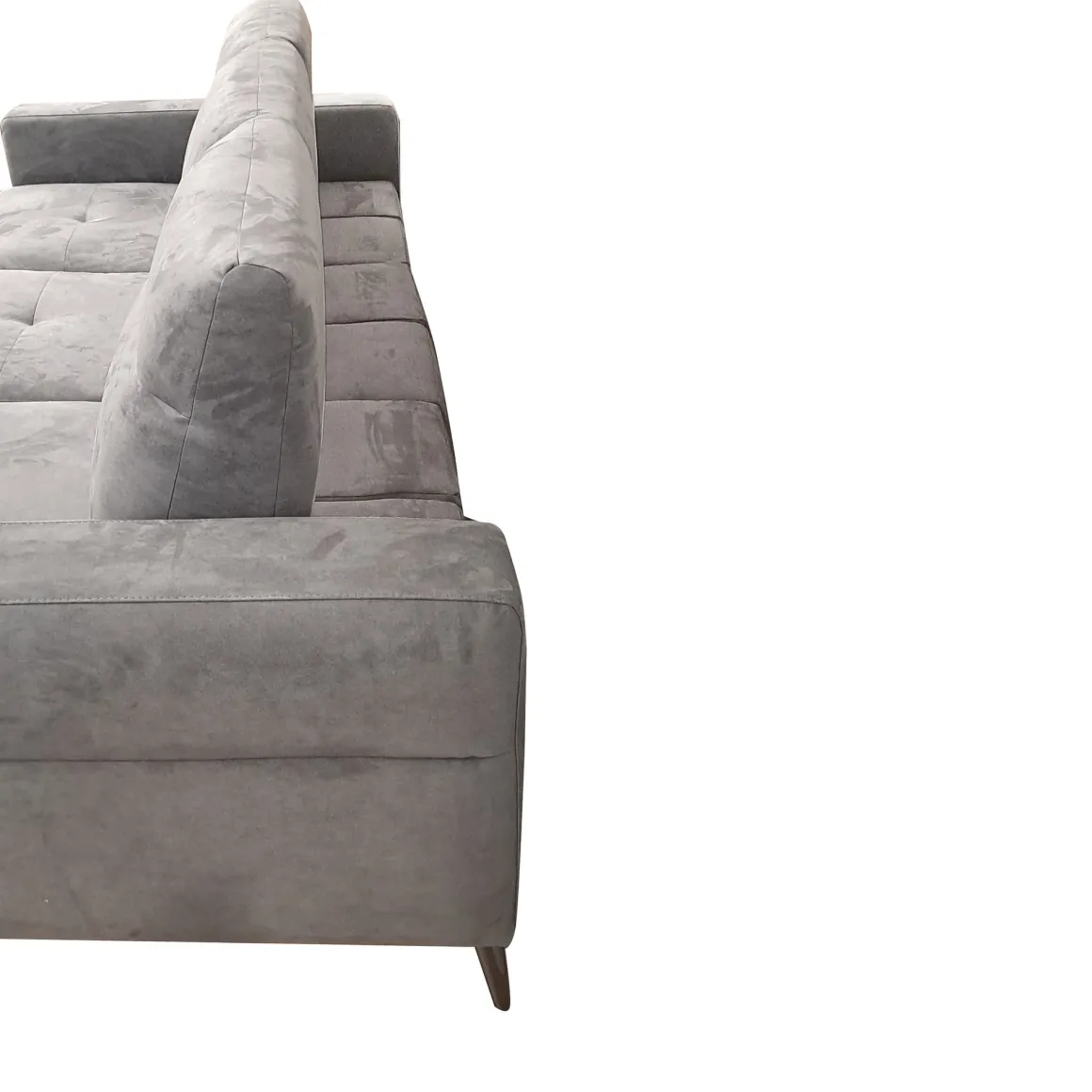 SALOTTO GINKO ANGOLRE DX CON CARRELLO ESTRAIBILE IN TESSUTO NABUCCO GRIGIO: vendita online SALOTTO GINKO ANGOLRE DX CON CARRELLO ESTRAIBILE IN TESSUTO NABUCCO GRIGIO in offerta