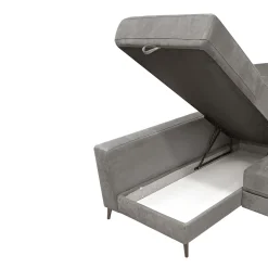 SALOTTO GINKO ANGOLRE SX CON CARRELLO ESTRAIBILE IN TESSUTO NABUCCO GRIGIO: vendita online SALOTTO GINKO ANGOLRE SX CON CARRELLO ESTRAIBILE IN TESSUTO NABUCCO GRIGIO in offerta