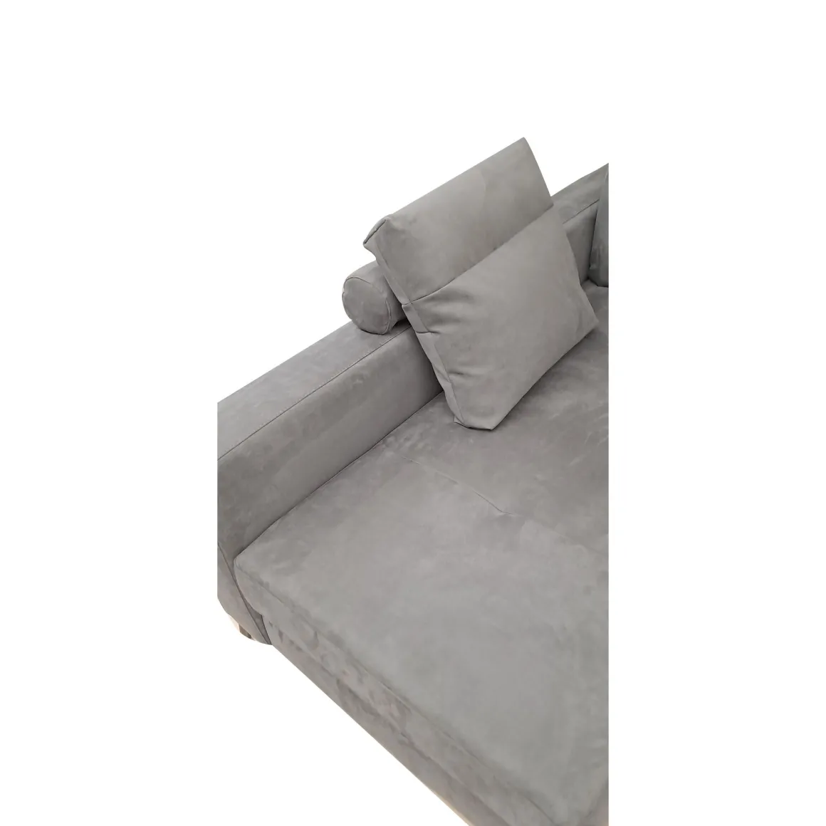 SALOTTO GINKO ANGOLRE SX CON CARRELLO ESTRAIBILE IN TESSUTO NABUCCO GRIGIO: vendita online SALOTTO GINKO ANGOLRE SX CON CARRELLO ESTRAIBILE IN TESSUTO NABUCCO GRIGIO in offerta
