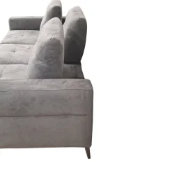 SALOTTO GINKO ANGOLRE SX CON CARRELLO ESTRAIBILE IN TESSUTO NABUCCO GRIGIO: vendita online SALOTTO GINKO ANGOLRE SX CON CARRELLO ESTRAIBILE IN TESSUTO NABUCCO GRIGIO in offerta