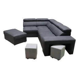 Salotto in tessuto con carrello online