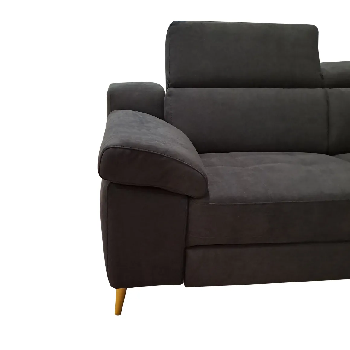 SALOTTO JACK CON PENISOLA DX IN TESSUTO NERO : vendita online SALOTTO JACK CON PENISOLA DX IN TESSUTO NERO in offerta