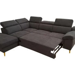 SALOTTO JACK CON PENISOLA SX IN TESSUTO NERO : vendita online SALOTTO JACK CON PENISOLA SX IN TESSUTO NERO in offerta