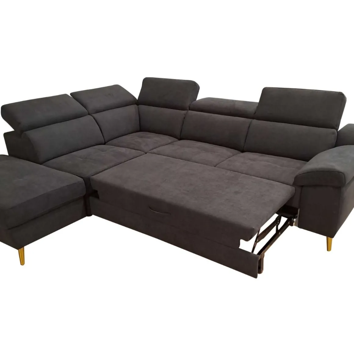 SALOTTO JACK CON PENISOLA SX IN TESSUTO NERO : vendita online SALOTTO JACK CON PENISOLA SX IN TESSUTO NERO in offerta