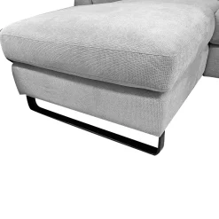 SALOTTO LEO CHAISE LONGUE SX CON CARRELLO ESTRAIBILE IN TESSUTO GRIGIO CHIARO: vendita online SALOTTO LEO CHAISE LONGUE SX CON CARRELLO ESTRAIBILE IN TESSUTO GRIGIO CHIARO in offerta