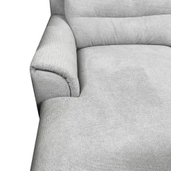 SALOTTO LEO CHAISE LONGUE SX CON CARRELLO ESTRAIBILE IN TESSUTO GRIGIO CHIARO: vendita online SALOTTO LEO CHAISE LONGUE SX CON CARRELLO ESTRAIBILE IN TESSUTO GRIGIO CHIARO in offerta