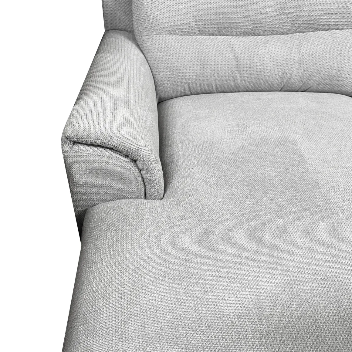 SALOTTO LEO CHAISE LONGUE SX CON CARRELLO ESTRAIBILE IN TESSUTO GRIGIO CHIARO: vendita online SALOTTO LEO CHAISE LONGUE SX CON CARRELLO ESTRAIBILE IN TESSUTO GRIGIO CHIARO in offerta